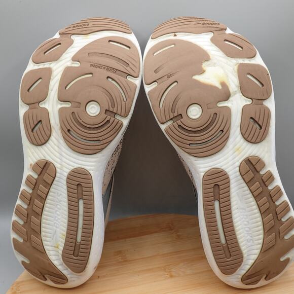 Brooks Shoes Women 11 B White Glycerin 21 Stealthfit Running 1204101B135 Flaw - Picture 7 of 10